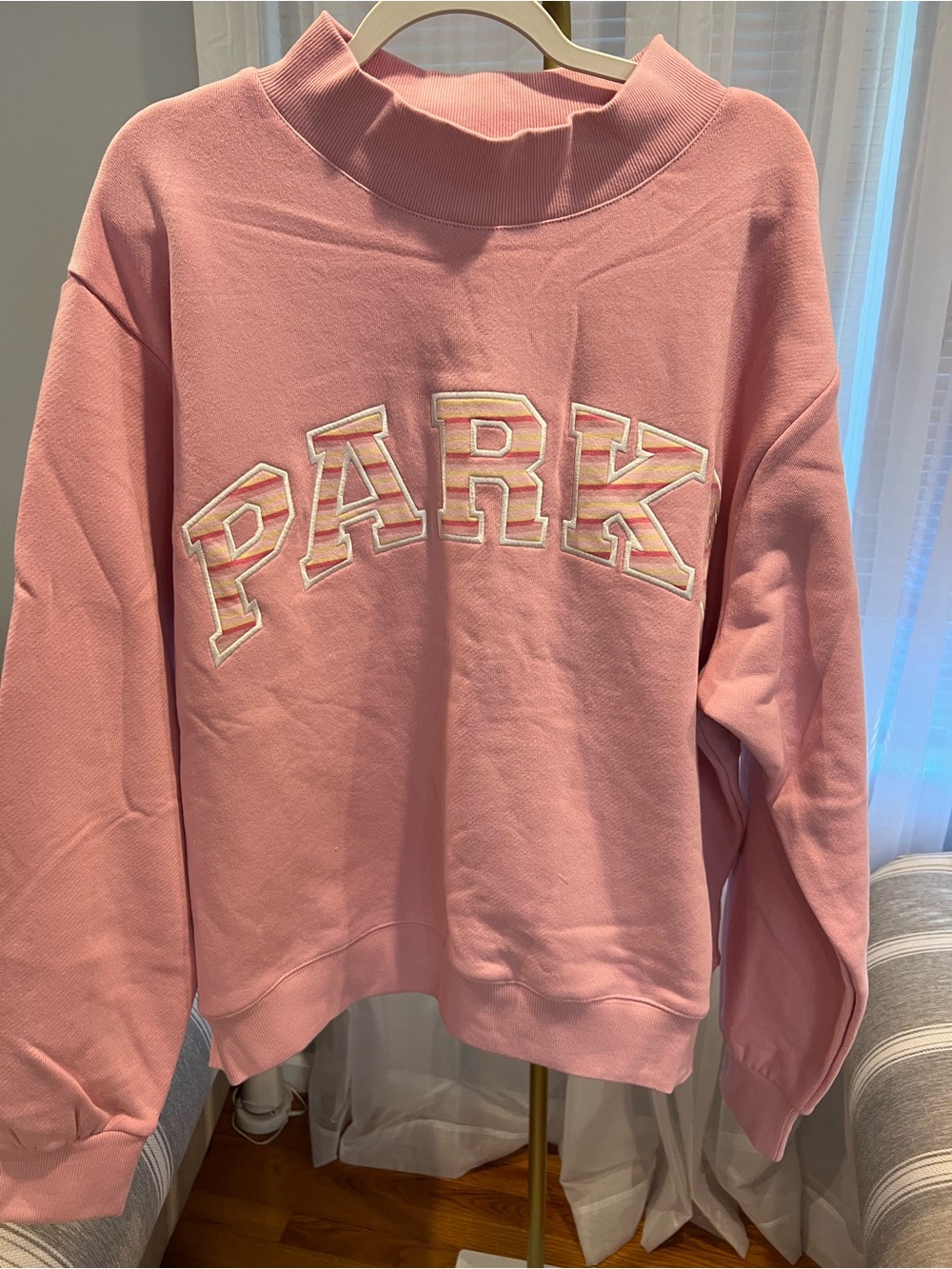 NWT PARKE VARSITY MOCKNECK